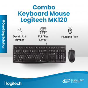 Keyboard dan Mouse Logitech MK120